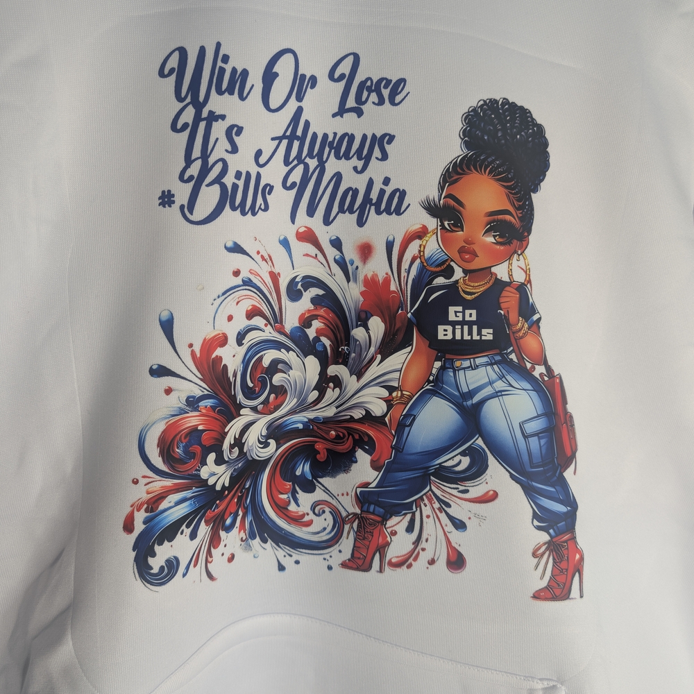 Graphic Hoodie with Bills Mafia Design